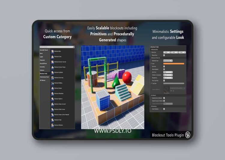 Blockout Tools Plugin v1.52 (5.5) for Unreal Engine 1 Blockout Tools Plugin v1.52 (5.5)