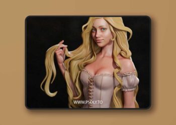 CA 3D Studios – Rapunzel – 3D Print Model STL
