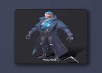 Captain Boomerang Low-poly 3D model