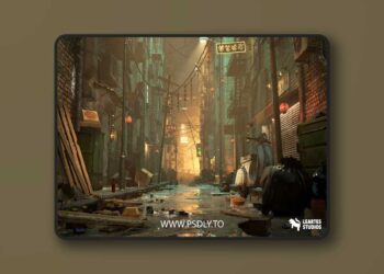 Chinese Alley Environment 3D Model
