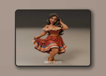 Colombian Pin-Up – 3D Print Model