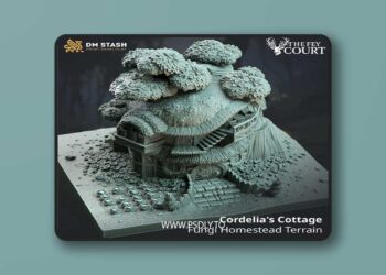 Cordelia’s Cottage – Fungi Homestead Terrain – 3D Print