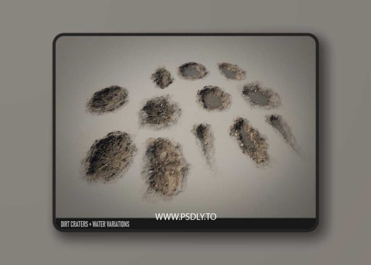 Crater Decals (5.0 – 5.6) for Unreal Engine 1 Crater Decals (5.0 – 5.6)