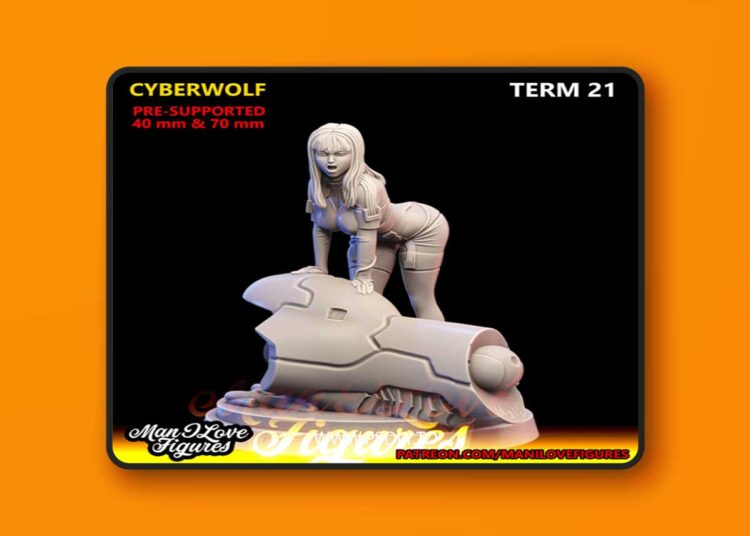 Cyberwolf Cryingwolf – 3D Print Model 1 Cyberwolf Cryingwolf – 3D Print Model