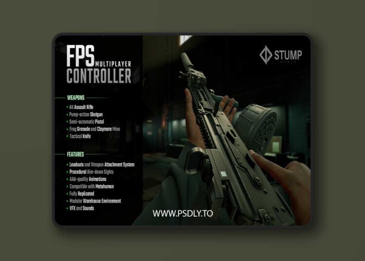 FPS Multiplayer Controller (5.5) for Unreal Engine 1 FPS Multiplayer Controller (5.5)