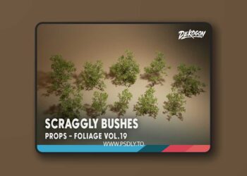 Foliage VOL.19 - Scraggly Bushes (Nanite and Low Poly) [5.1 – 5.6]