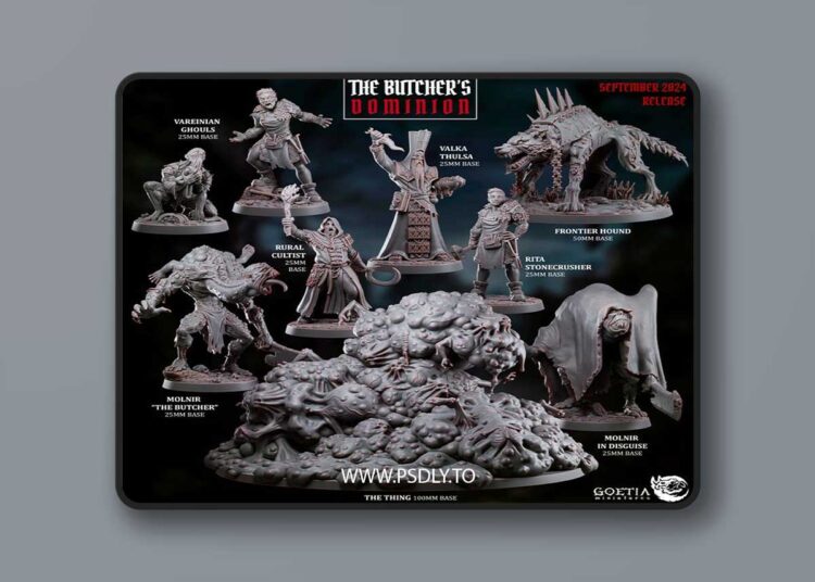 Goetia Miniatures – The Butcher’s Dominion – 3D Print Model STL 1 Goetia Miniatures – The Butcher’s Dominion – 3D Print Model STL