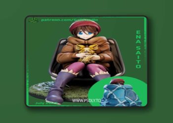 Gr8Tech – Laid-Back Camp – Ena Saito – 3D Print Model STL