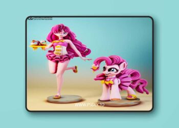 Gray World Corporation – Pink Beach Sand Set My Little Pony – 3D Print Model STL
