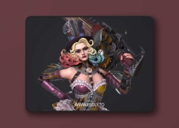 Harleen Quinzel Low-poly 3D model