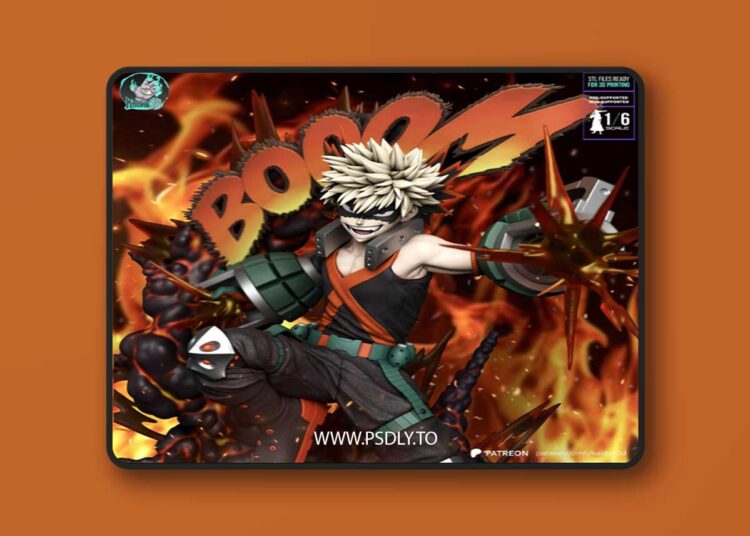 Kaidan – My Hero Academia – Bakugo – 3D Print Model 1 Kaidan – My Hero Academia – Bakugo – 3D Print Model