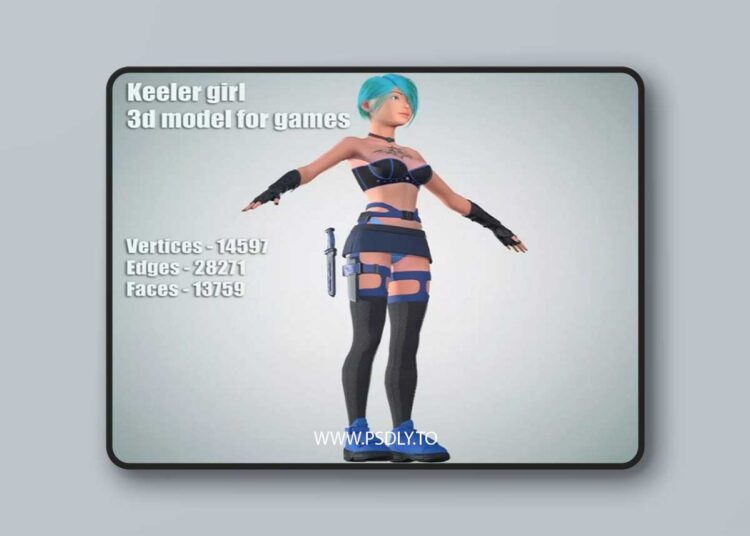 Keeler girl Low-poly 3D model Low-poly 3D model 1 Keeler girl Low-poly 3D model Low-poly 3D model