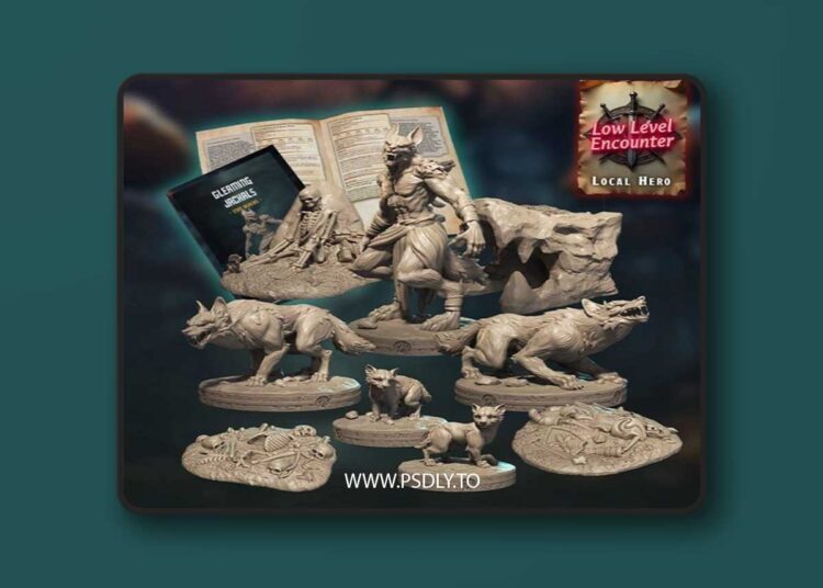 Low Level Encounter – Gleaming Jackals June 2025 – 3D Print Model STL 1 Low Level Encounter – Gleaming Jackals June 2025 – 3D Print Model STL