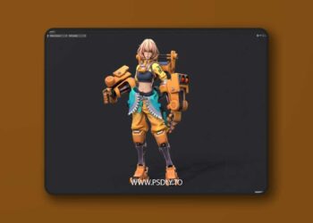 Mecha girl 3D Model