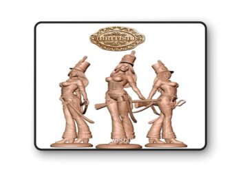 Napoleonic 95th Rifles Pin Up – 3D Print Model STL