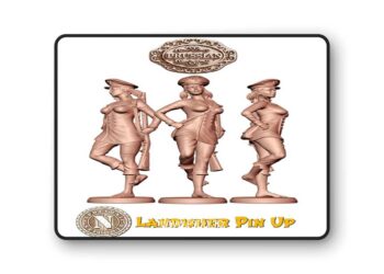 Napoleonic Landwher Pin Up – 3D Print Model STL