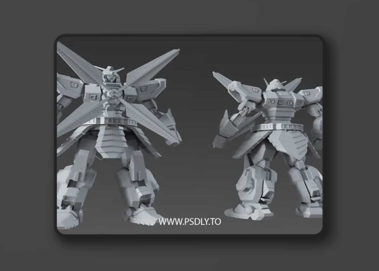 Nether Gundam Redesign 3D print Model 1 Nether Gundam Redesign 3D print Model