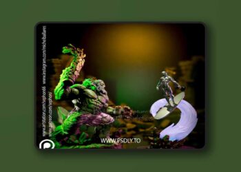 Old Hulk vs Silver Surfer – 3D Print Model