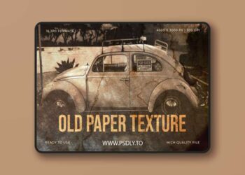 Old Paper Textures - 16 Photoshop Overlays