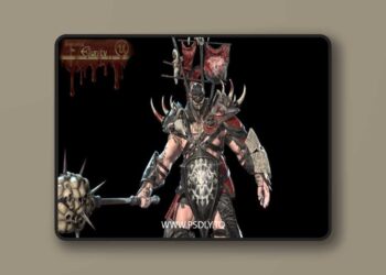 Orc Juggernaut Low-poly 3D Model