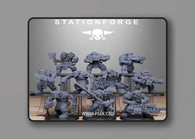 Orkaz Bros Infantry – 3D Print Model 1 Orkaz Bros Infantry – 3D Print Model