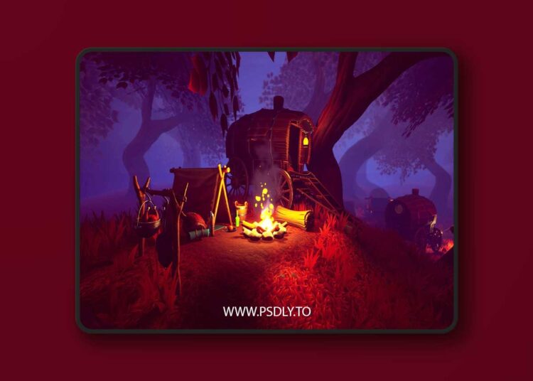 PBR Handpainted Environment : Magical Campsite (4.2x+) 1 PBR Handpainted Environment : Magical Campsite (4.2x+)
