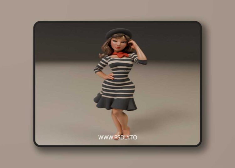 Pin-Up France – 3D Print Model 1 Pin-Up France – 3D Print Model