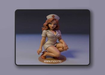 Pin-Up Nurse – 3D Print Model