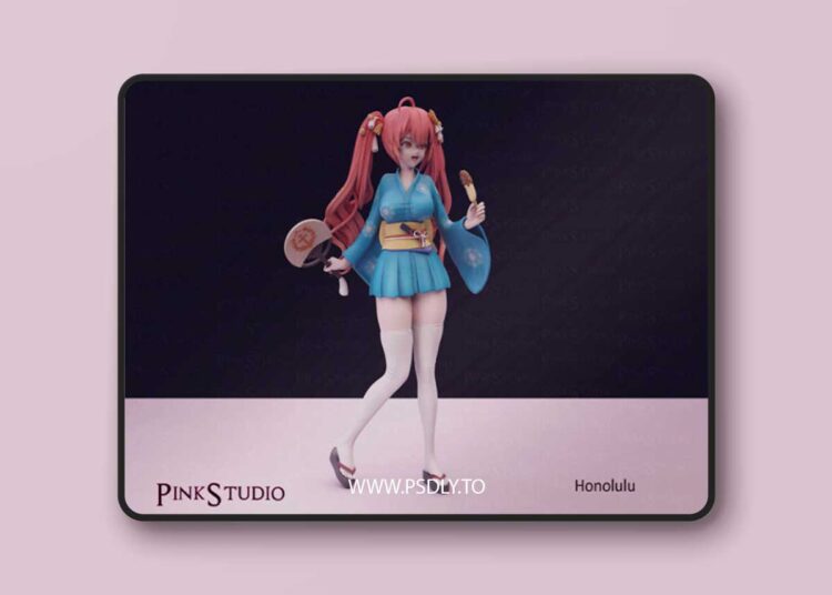 Pink Studio – Azur Lane – Honolulu – 3D Print Model 1 Pink Studio – Azur Lane – Honolulu – 3D Print Model