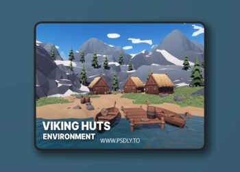 Poly Style Viking Huts - Stylized Low Poly Village Environment v1.0