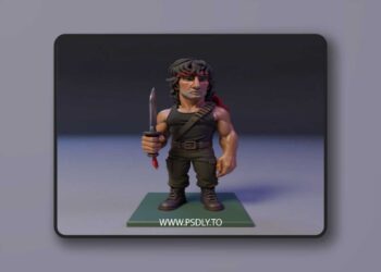 Rambo Chibi – 3D Print Model