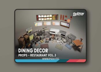 Restaurant VOL.3 - Dining Decor (Nanite and Low Poly) [5.1 – 5.6]