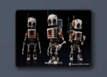 Robot Robbie 01 3D Model