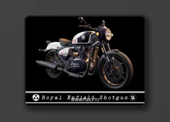Royal Enfield Shotgun 650 Low-poly 3D Model