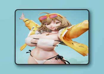 Rubim Figure – Anis Sparking Summer Nikke – 3D Print Model