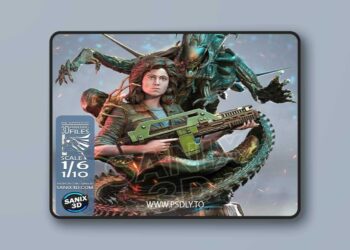 Sanix – Ellen Ripley (Aliens) – 3D Print Model STL