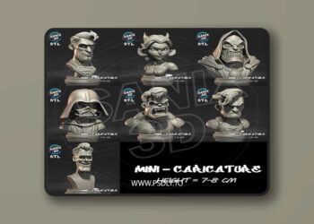 Sanix – Minis – Pack 1 (July 2025) – 3D Print Model STL