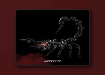 Scorpion Robot Low-poly 3D Model