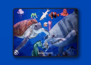 Sea Animals – 12 Meshes 3D Model