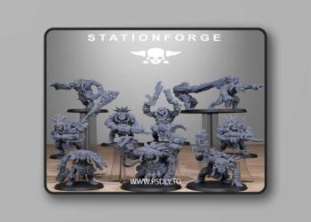 Station Forge – Orkaz Tribal Infantry – 3D Print Model STL