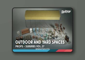 Suburbs VOL.27 - Outdoor and Yard Spaces (Nanite and Low Poly) [5.1 – 5.6]