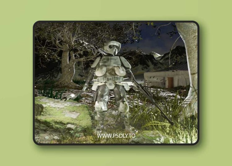 Swamp Scout Tropper Low-poly 3D Model Low-poly 3D model 1 Swamp Scout Tropper Low-poly 3D Model Low-poly 3D model