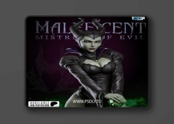 Toon Studios – Sleeping Beauty – Maleficent – 3D Print Model STL