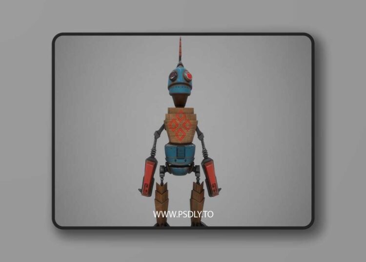 Toybot-robot model robot Low-poly 3D Model 1 Toybot-robot model robot Low-poly 3D Model