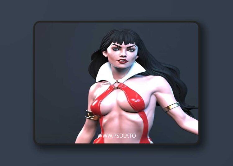 Vampirella by Bruno Figueredo – 3D Print Model STL 1 Vampirella by Bruno Figueredo – 3D Print Model STL