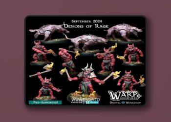 Warp Miniatures – Demons of Rage Pack – 3D Print Model STL
