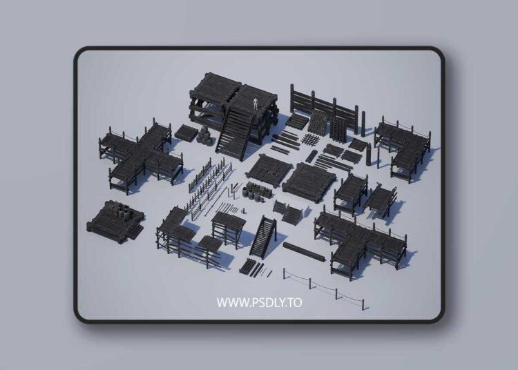 Wooden props environment pack (5.5) 1 Wooden props environment pack (5.5)