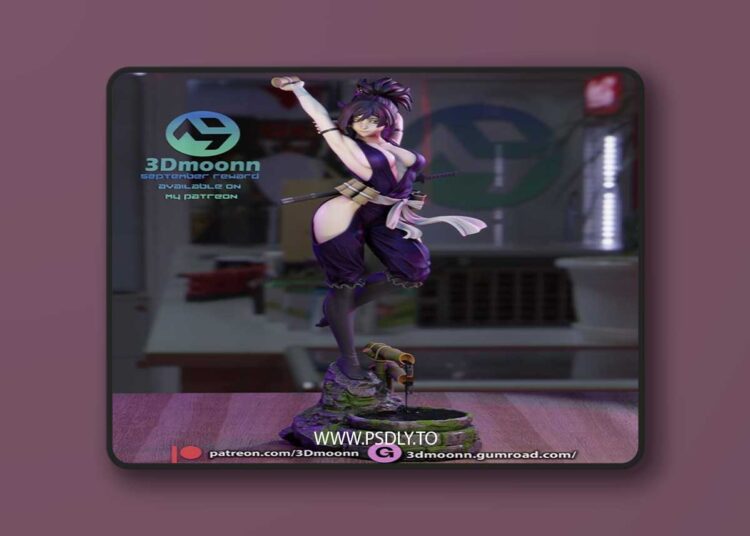 3Dmoonn – Yuzuriha – Hell’s Paradise – 3D Print Model STL 1 3Dmoonn – Yuzuriha – Hell’s Paradise – 3D Print Model STL