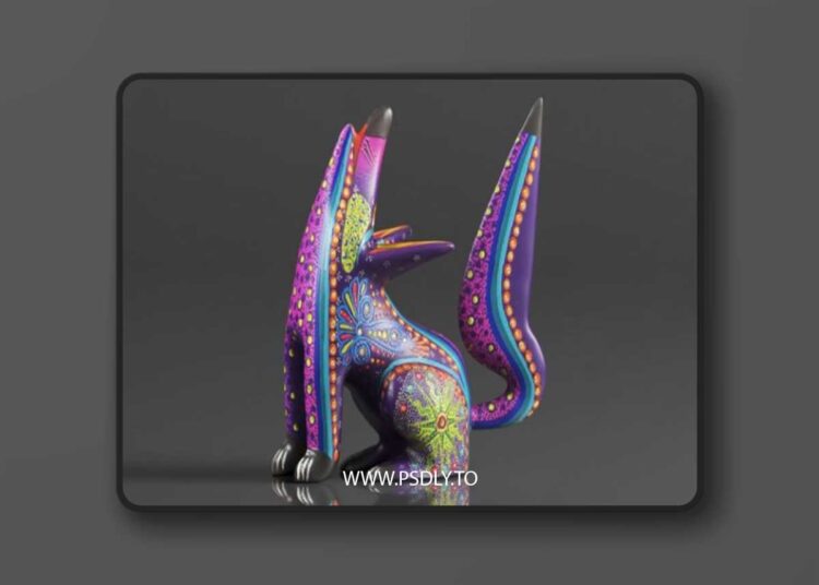 ALKIMIA INC Mexican Alebrije Howling Coyote Wood 3D print Model 1 ALKIMIA INC Mexican Alebrije Howling Coyote Wood 3D print Model
