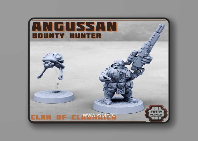 Angussan Bounty Hunter – Clan of Cladhaich – 3D Print Model 1 Angussan Bounty Hunter – Clan of Cladhaich – 3D Print Model